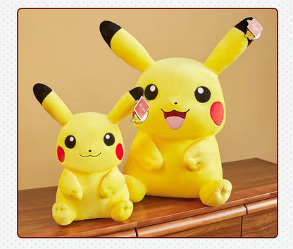 Premium Pikachu Plush Toy - High-Quality Soft Stuffed Doll for Anime and Pokemon Fans, Ideal Christmas Gift for Children