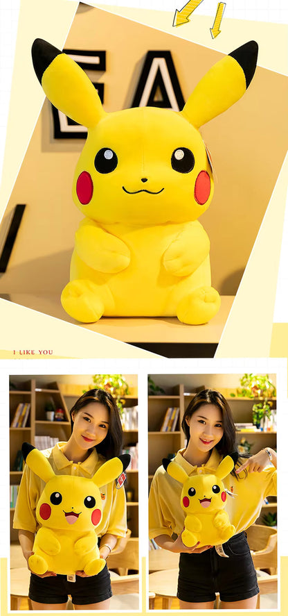 Premium Pikachu Plush Toy - High-Quality Soft Stuffed Doll for Anime and Pokemon Fans, Ideal Christmas Gift for Children