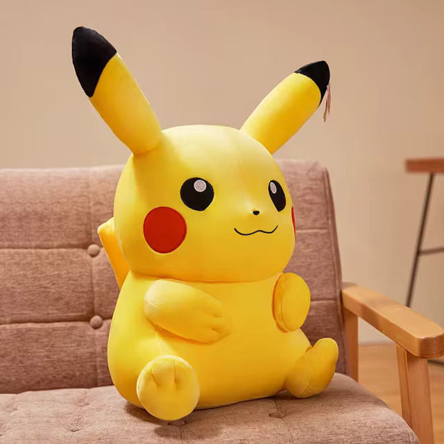 Premium Pikachu Plush Toy - High-Quality Soft Stuffed Doll for Anime and Pokemon Fans, Ideal Christmas Gift for Children