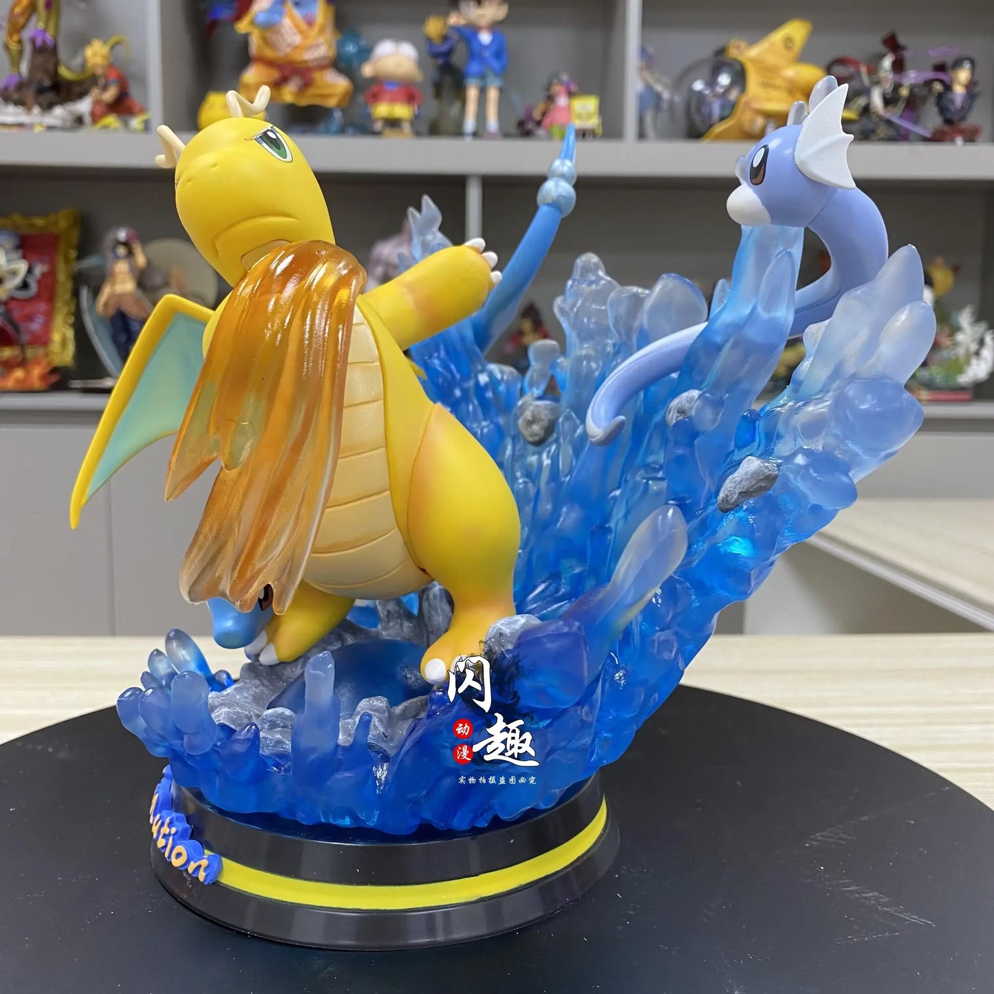 🐉 8,5" Dratini, Dragonair & Dragonite Family Professional Pokemon Evolution Figure Set, LED Light 💡 PVC Model Deluxe Collection