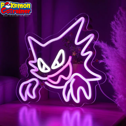 Dimmable LED Neon Sign - Cartoon Anime Game Light for Bedroom and Game Room Decor, Perfect for Halloween and Birthday Parties