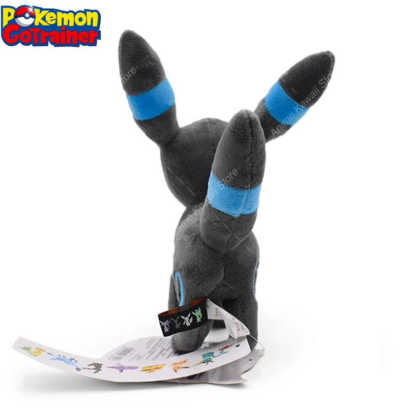 Shiny Umbreon Stuffed Toy Pokemon Plush Toys Kawaii Eeveelution Umbreon Peluche Cartoon Animal Dolls