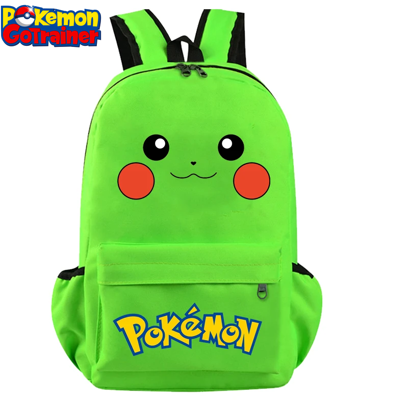 Pokemon Pikachu Backpacks Go Primary School Bags Anime Figures Printed Kids Bags Big Capacity Travel Bag Knapsack Girls Boys