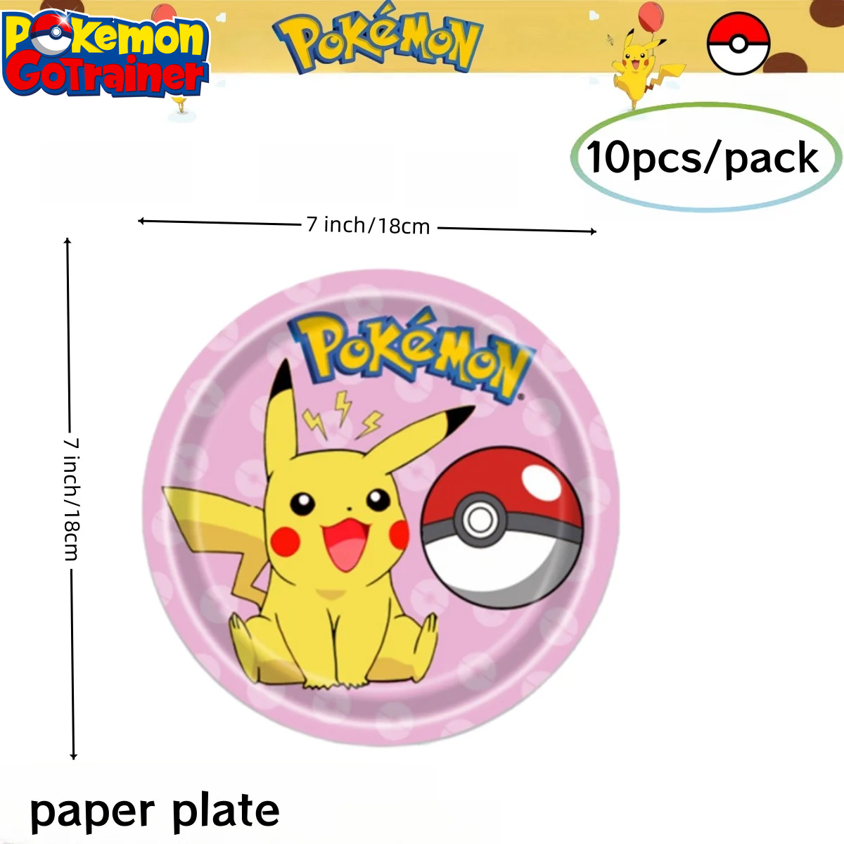 Pokemon Birthday Party Decoration Pikachu Tablecloth Cup Plate Napkin Gift Bag Baby Shower Kids Favors Gifts for Party Supplies