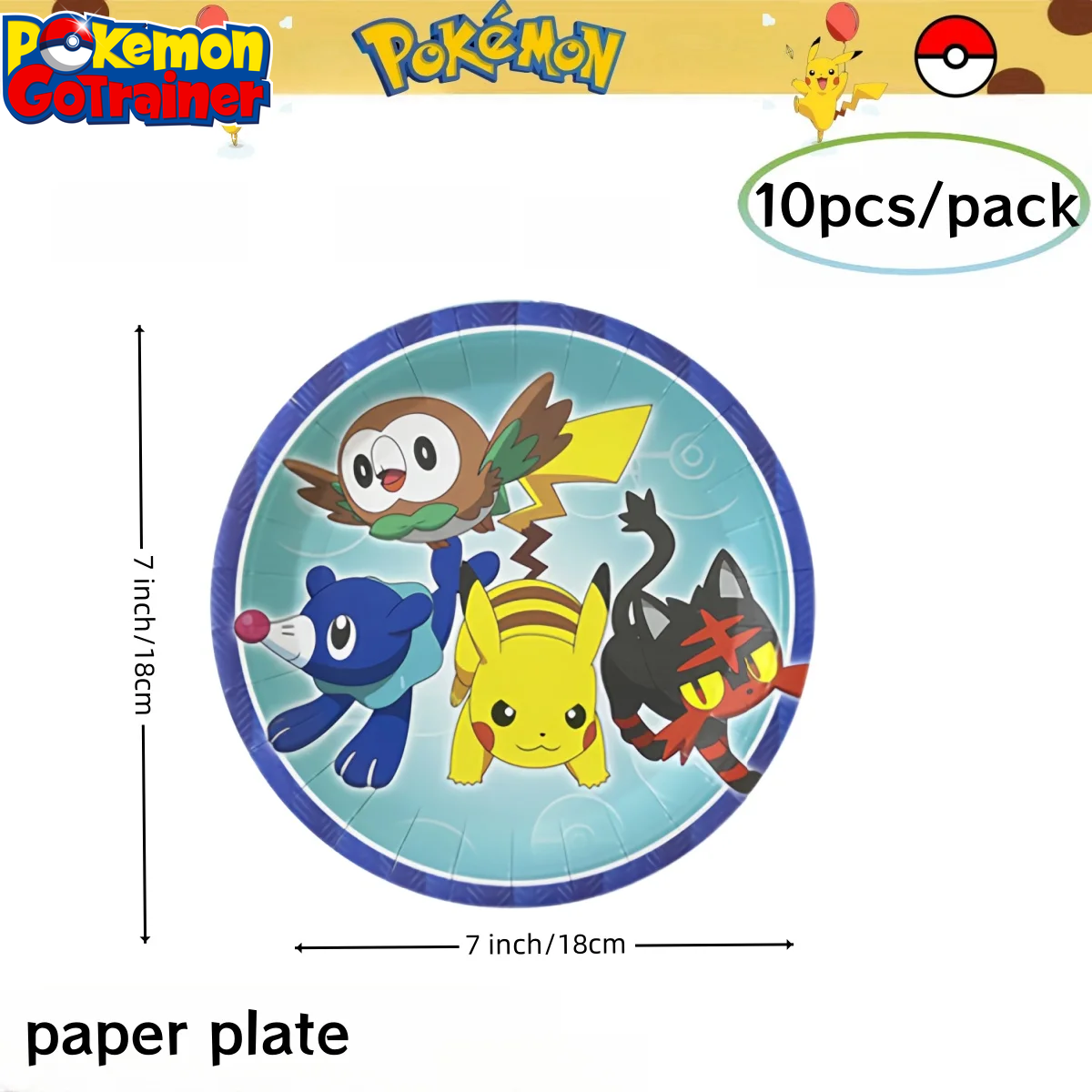 Pokemon Birthday Party Decoration Pikachu Tablecloth Cup Plate Napkin Gift Bag Baby Shower Kids Favors Gifts for Party Supplies