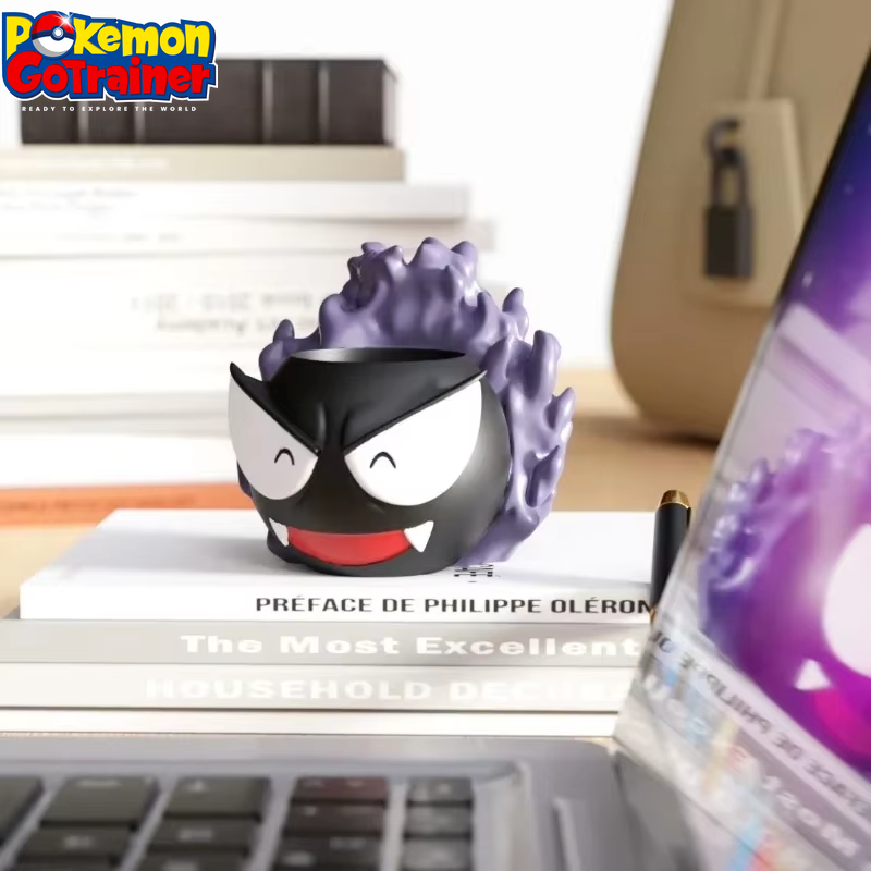 Pokemon Gastly Anime-Inspired Stationery Storage Pen Holder - Creative Action Figure Model Toy for Halloween and Birthday Gifts for Kids