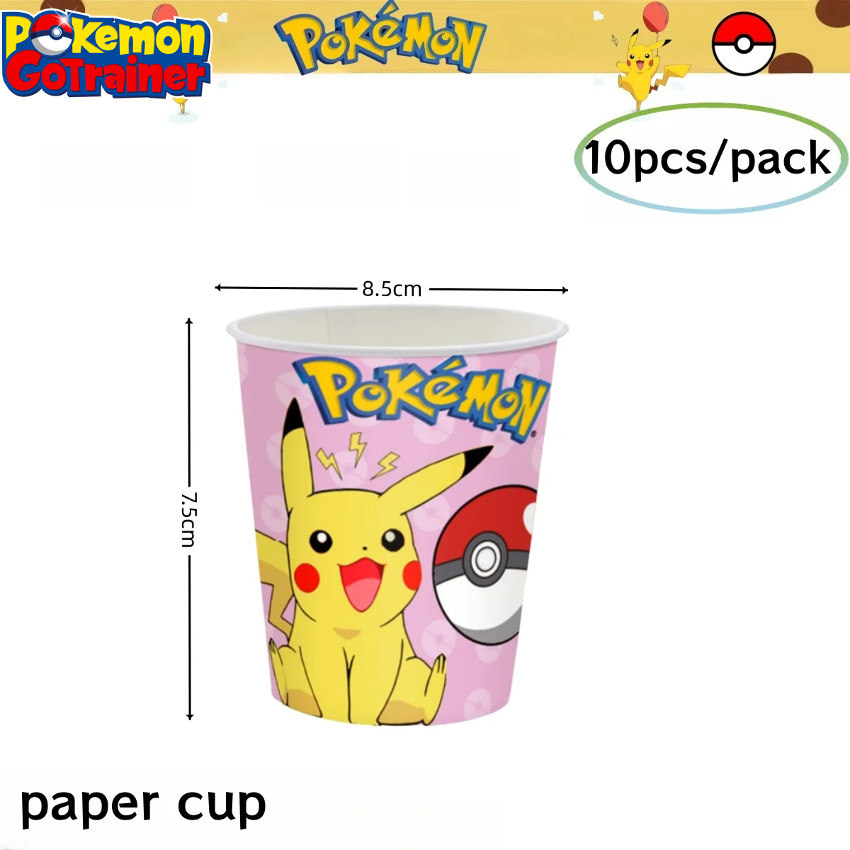 Pokemon Birthday Party Decoration Pikachu Tablecloth Cup Plate Napkin Gift Bag Baby Shower Kids Favors Gifts for Party Supplies