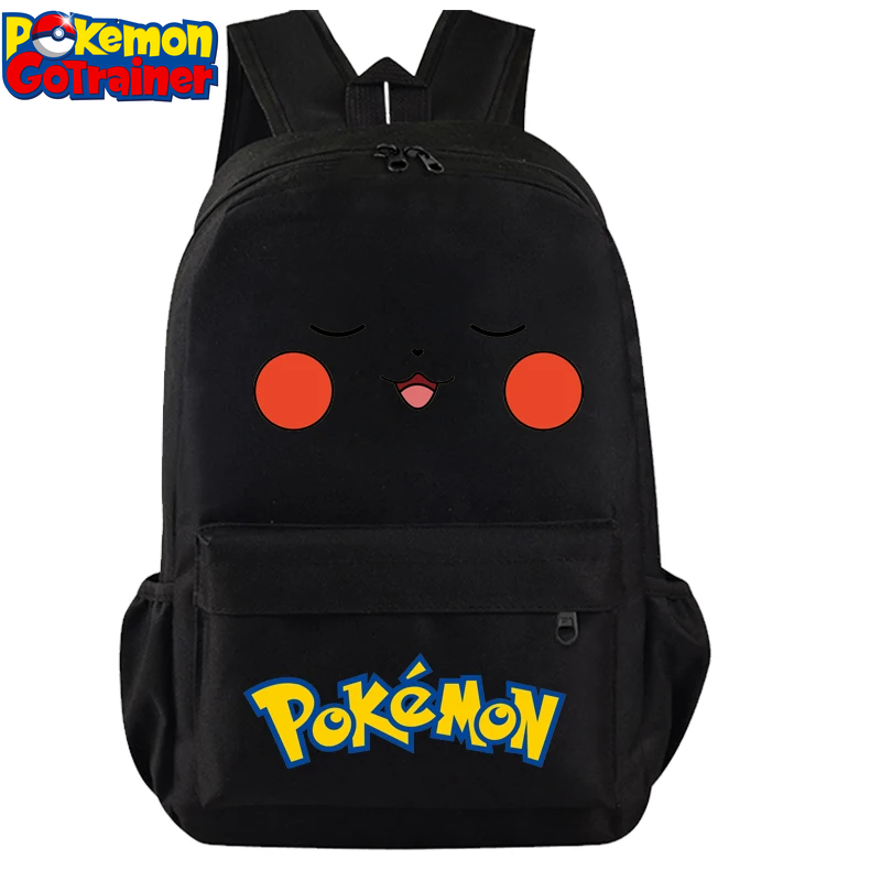 Pokemon Pikachu Backpacks Go Primary School Bags Anime Figures Printed Kids Bags Big Capacity Travel Bag Knapsack Girls Boys