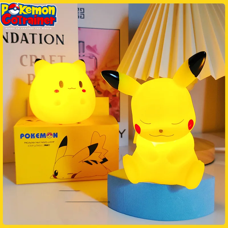 Pikachu LED Night Light - Adorable Anime Figure Bedside Lamp for Children - Perfect Birthday Gift for Girls