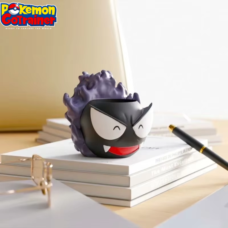 Pokemon Gastly Anime-Inspired Stationery Storage Pen Holder - Creative Action Figure Model Toy for Halloween and Birthday Gifts for Kids