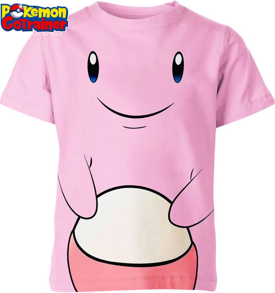 Jynx, Slowpoke, Electabuzz, Mr Mime, Diglett, Chansey, Bellsprout, Summer New Boys and Girls 3D Printing Anime round Neck T-Shirt for Children Street Sports Leisure Breathable Top