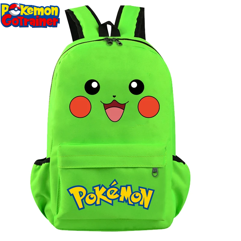 Pokemon Pikachu Backpacks Go Primary School Bags Anime Figures Printed Kids Bags Big Capacity Travel Bag Knapsack Girls Boys