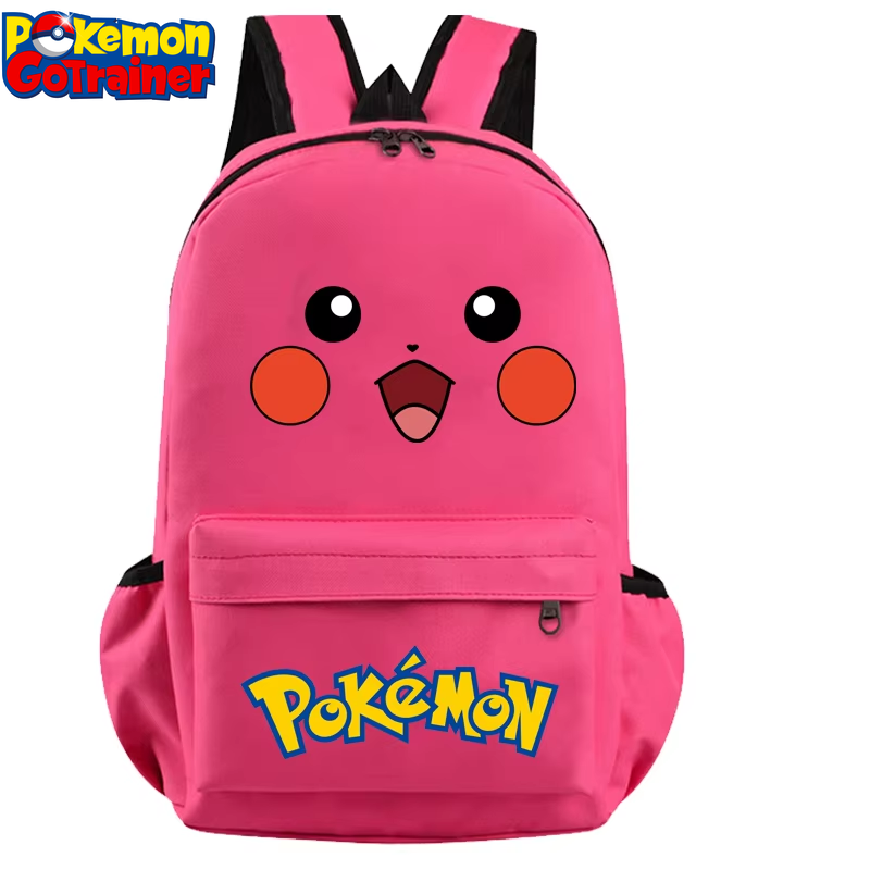 Pokemon Pikachu Backpacks Go Primary School Bags Anime Figures Printed Kids Bags Big Capacity Travel Bag Knapsack Girls Boys