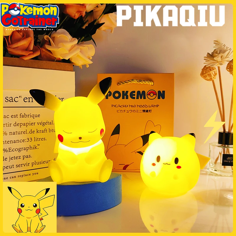 Pikachu LED Night Light - Adorable Anime Figure Bedside Lamp for Children - Perfect Birthday Gift for Girls