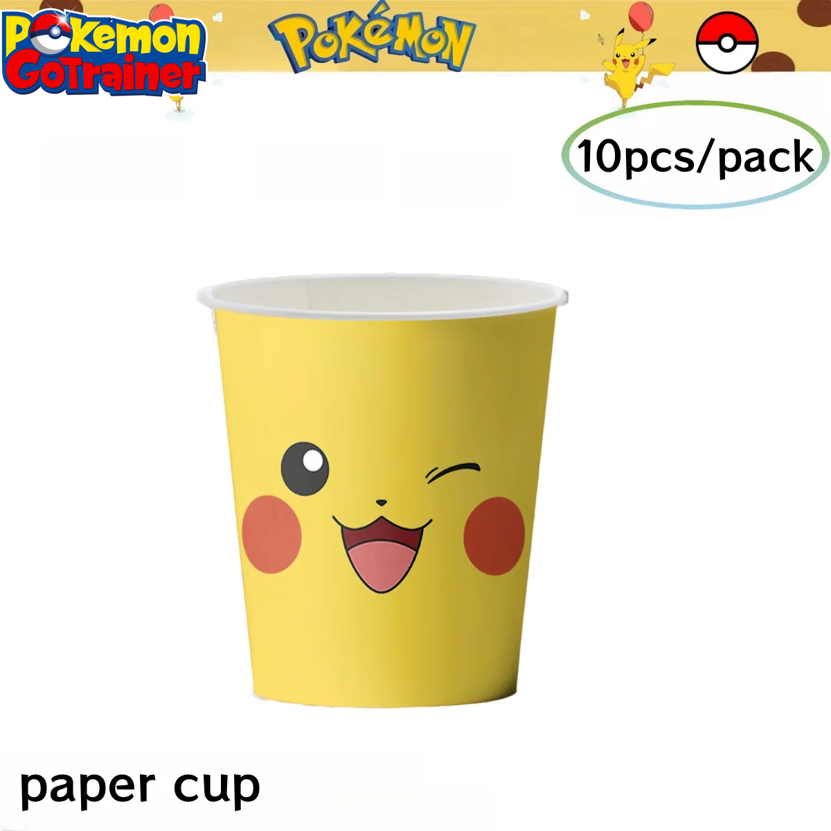 Pokemon Birthday Party Decoration Pikachu Tablecloth Cup Plate Napkin Gift Bag Baby Shower Kids Favors Gifts for Party Supplies