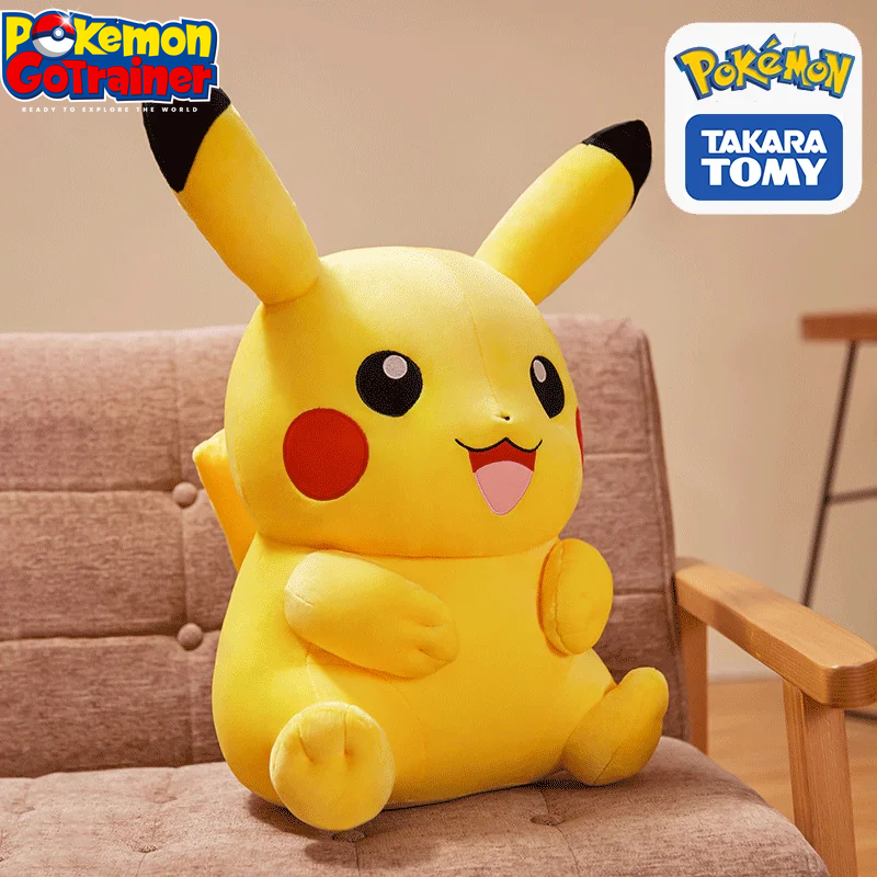 Premium Pikachu Plush Toy - High-Quality Soft Stuffed Doll for Anime and Pokemon Fans, Ideal Christmas Gift for Children