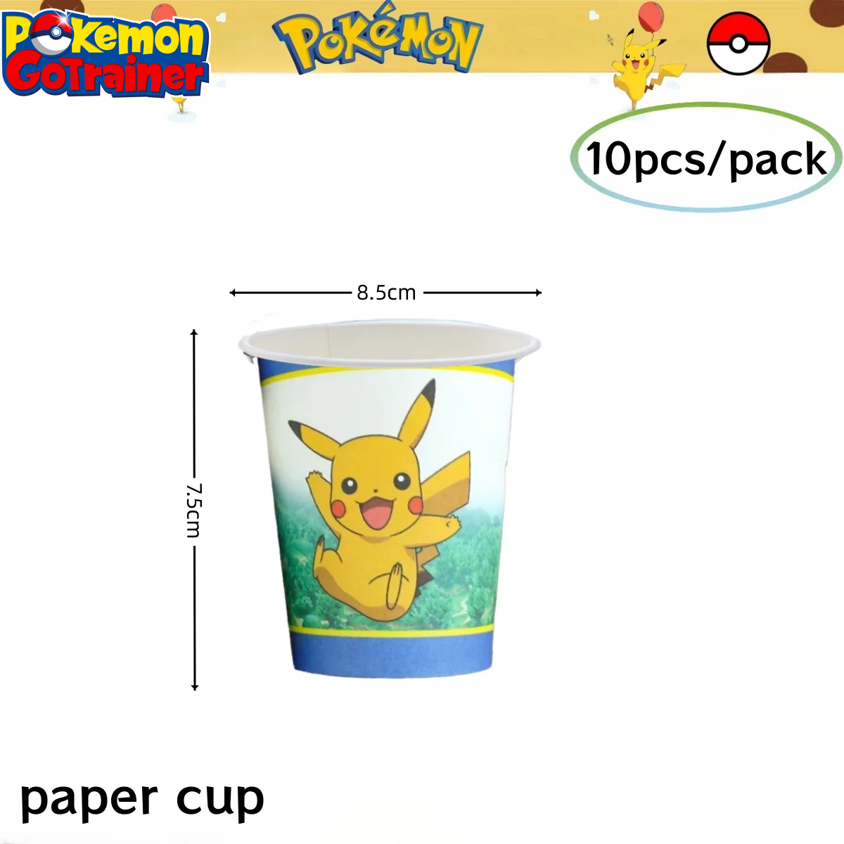 Pokemon Birthday Party Decoration Pikachu Tablecloth Cup Plate Napkin Gift Bag Baby Shower Kids Favors Gifts for Party Supplies