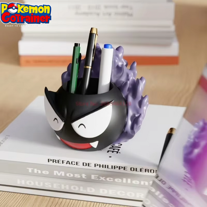 Pokemon Gastly Anime-Inspired Stationery Storage Pen Holder - Creative Action Figure Model Toy for Halloween and Birthday Gifts for Kids