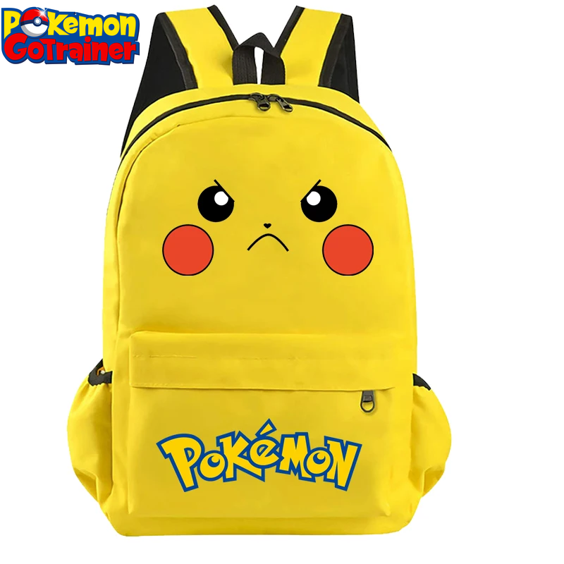 Pokemon Pikachu Backpacks Go Primary School Bags Anime Figures Printed Kids Bags Big Capacity Travel Bag Knapsack Girls Boys