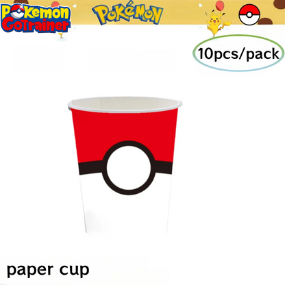 Pokemon Birthday Party Decoration Pikachu Tablecloth Cup Plate Napkin Gift Bag Baby Shower Kids Favors Gifts for Party Supplies