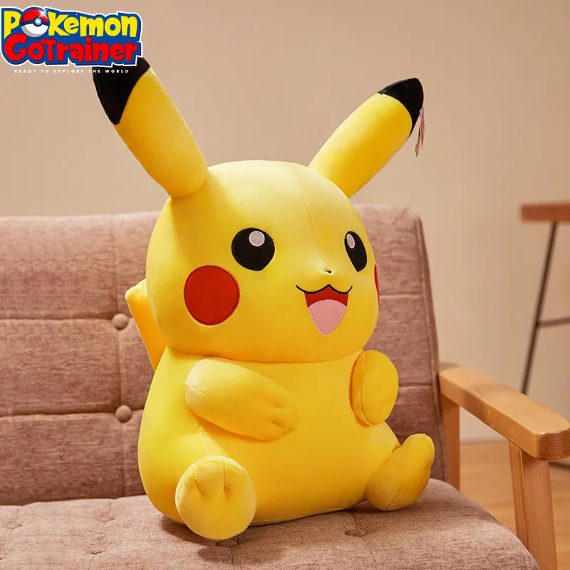 Premium Pikachu Plush Toy - High-Quality Soft Stuffed Doll for Anime and Pokemon Fans, Ideal Christmas Gift for Children