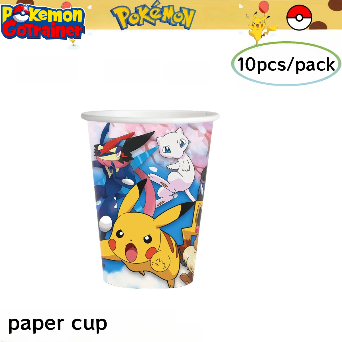 Pokemon Birthday Party Decoration Pikachu Tablecloth Cup Plate Napkin Gift Bag Baby Shower Kids Favors Gifts for Party Supplies