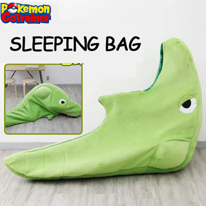 150cm Pokémon Metapod Plush Sleeping Bag - Adorable Cartoon Stuffed Toy and Throw Pillow for Kids' Birthdays