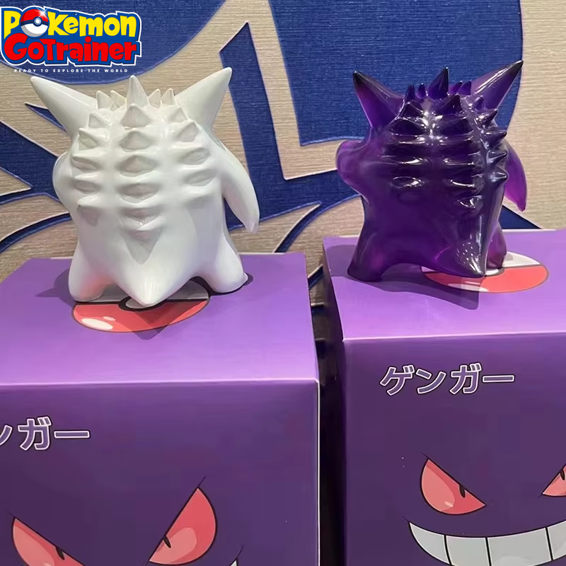 Gengar and White Gengar spooky tongue 3,5"  Pokémon Anime Action Figure - Transparent PVC Model Doll for Room Decoration and Gifts