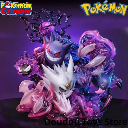 Gengar and Venusaur Evolution Luminous Kawaii Action Figure - Collectible Model Toy for Kids and Holiday Gifts