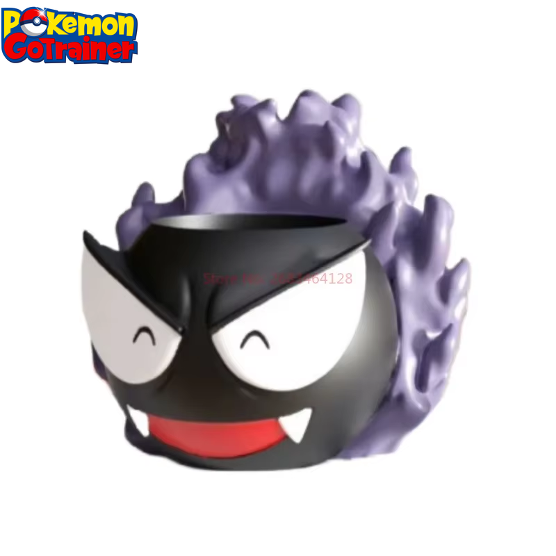 Pokemon Gastly Anime-Inspired Stationery Storage Pen Holder - Creative Action Figure Model Toy for Halloween and Birthday Gifts for Kids