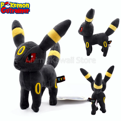 Shiny Umbreon Stuffed Toy Pokemon Plush Toys Kawaii Eeveelution Umbreon Peluche Cartoon Animal Dolls