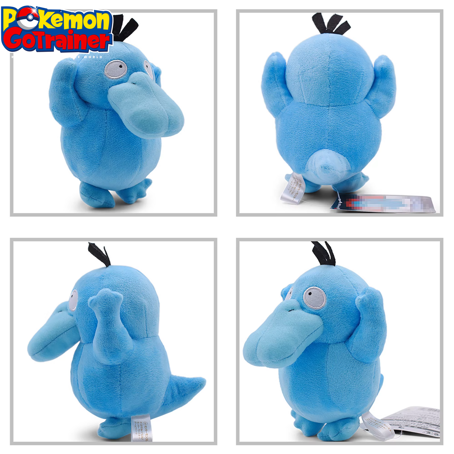 NEW Shiny Psyduck Anime Pokemon Plush Toys Blue Peluches Soft Stuffed Cartoon Doll Decoration Kids Gifts Pokemon Plush