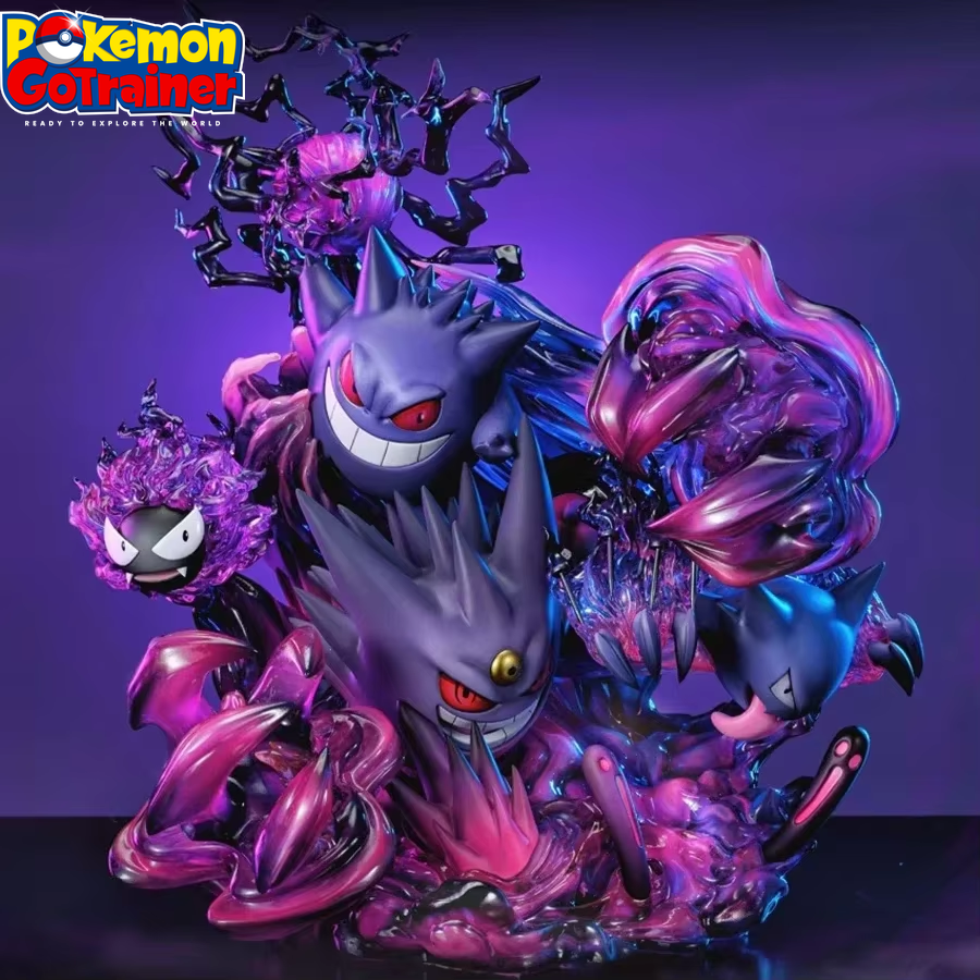 Gengar and Venusaur Evolution Luminous Kawaii Action Figure - Collectible Model Toy for Kids and Holiday Gifts