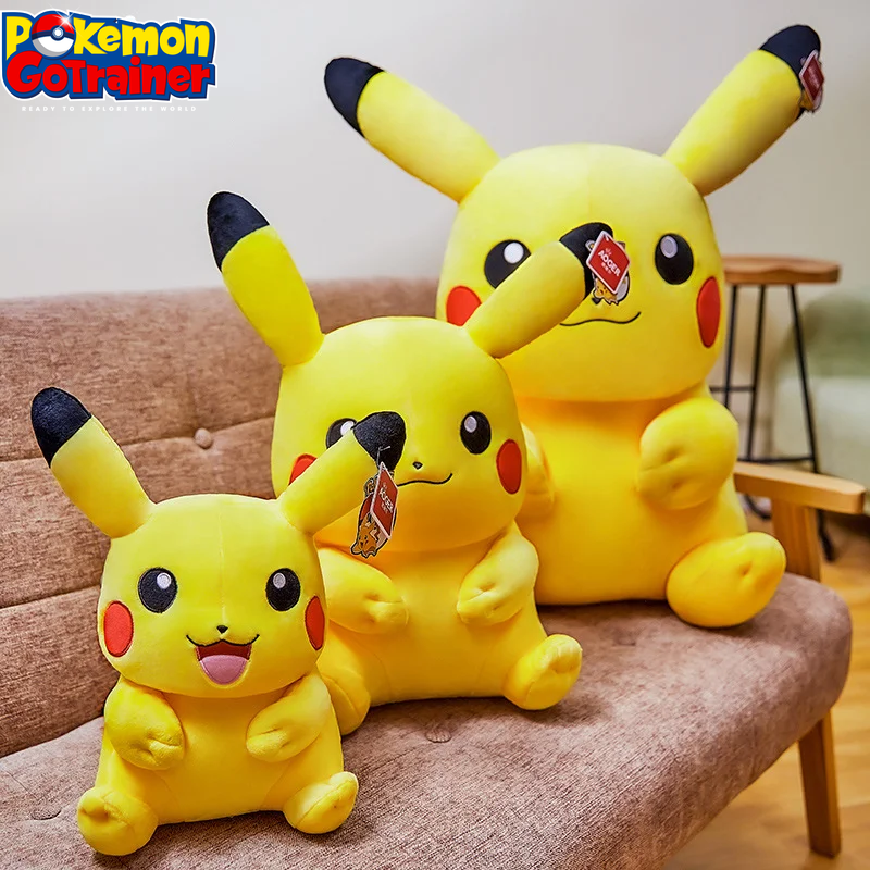 Premium Pikachu Plush Toy - High-Quality Soft Stuffed Doll for Anime and Pokemon Fans, Ideal Christmas Gift for Children