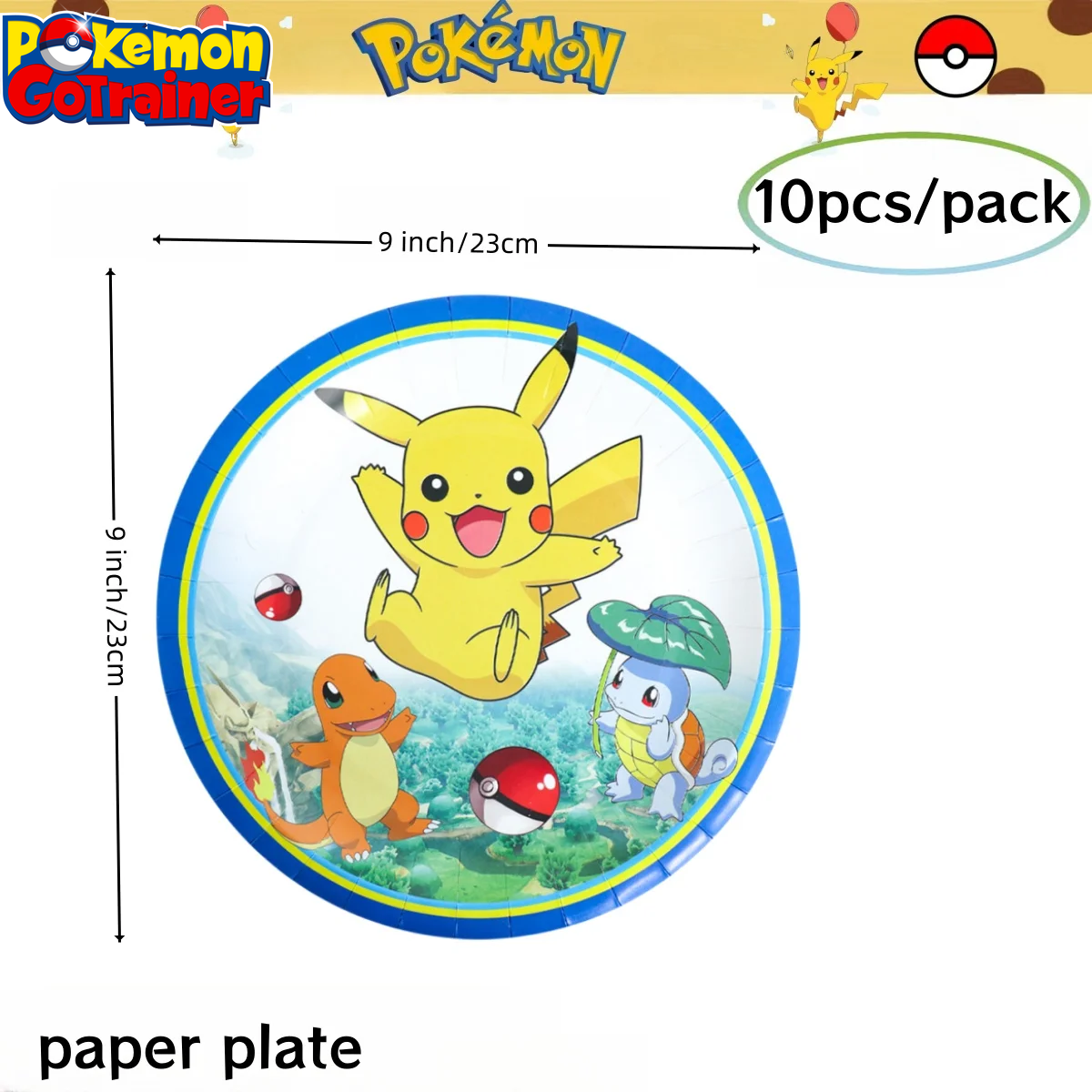 Pokemon Birthday Party Decoration Pikachu Tablecloth Cup Plate Napkin Gift Bag Baby Shower Kids Favors Gifts for Party Supplies