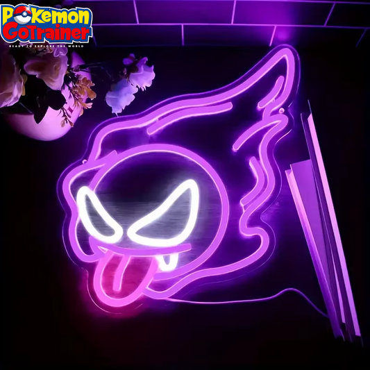 LED Purple Ghost Neon Light - USB Powered Decorative Light for Halloween, Christmas, and Gaming Rooms - Ideal Gift for Parties and Man Caves