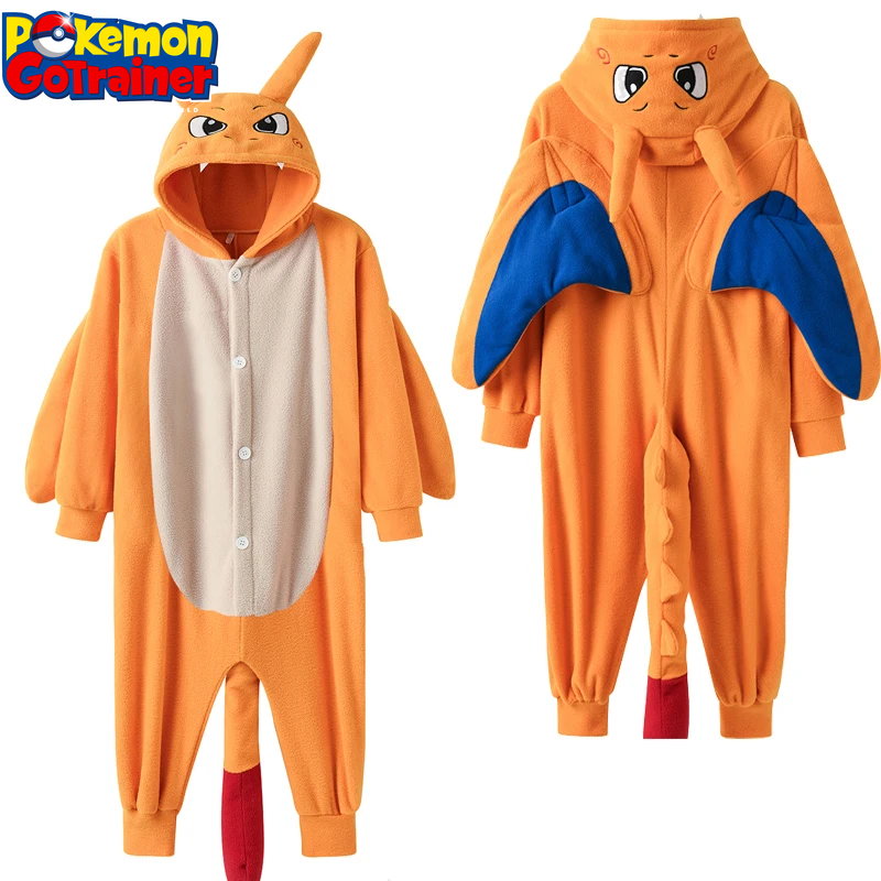 Children's Charizard Onesie and Gengar Kigurumi Umbreon One-Piece Pajama - Eevee Full Body Suit for Girls Halloween Cosplay Costume