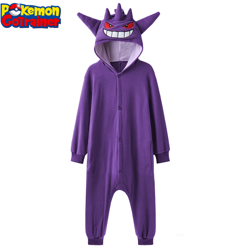 Children's Charizard Onesie and Gengar Kigurumi Umbreon One-Piece Pajama - Eevee Full Body Suit for Girls Halloween Cosplay Costume