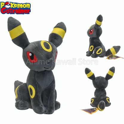 Shiny Umbreon Stuffed Toy Pokemon Plush Toys Kawaii Eeveelution Umbreon Peluche Cartoon Animal Dolls