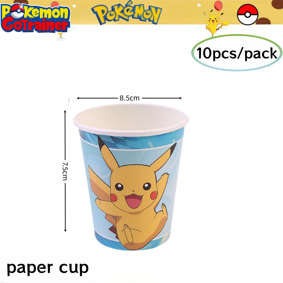 Pokemon Birthday Party Decoration Pikachu Tablecloth Cup Plate Napkin Gift Bag Baby Shower Kids Favors Gifts for Party Supplies