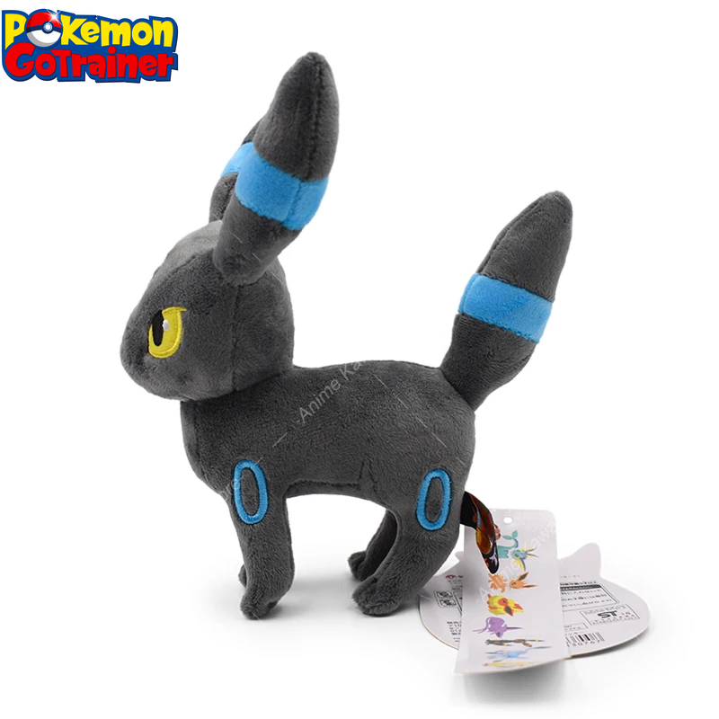 Shiny Umbreon Stuffed Toy Pokemon Plush Toys Kawaii Eeveelution Umbreon Peluche Cartoon Animal Dolls